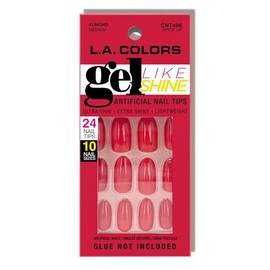 L.A. COLORS Gel Like Shine Nail Tips, Spice Up CNT486