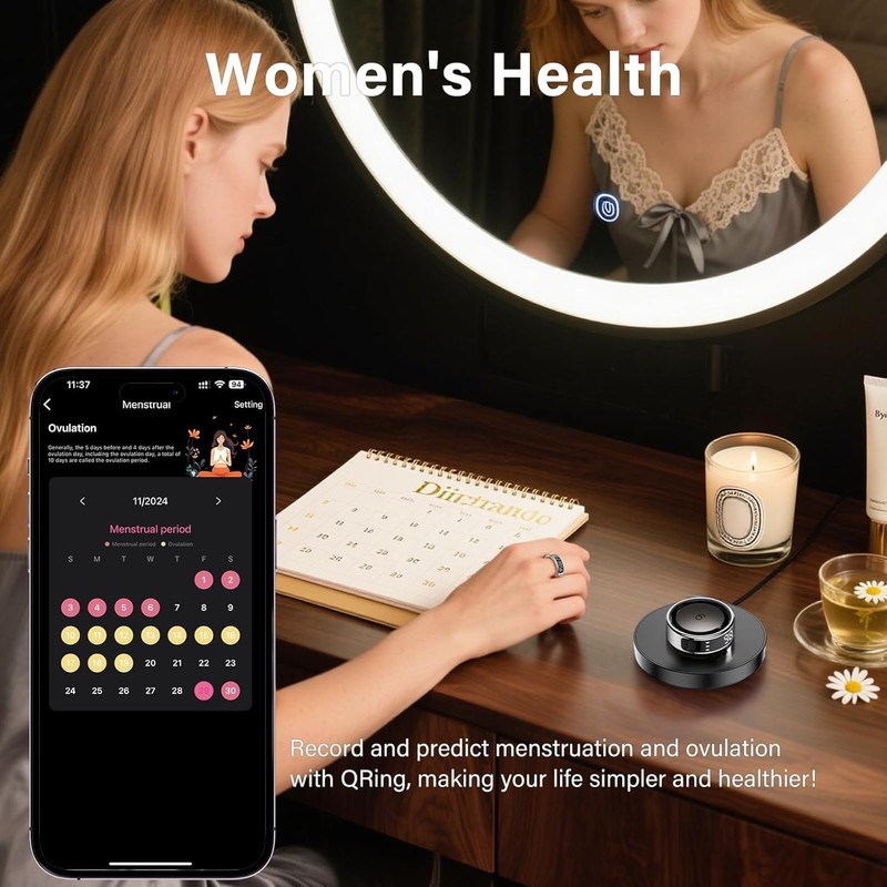 2025 New LED Smart Ring | All-in-One Health Tracker Ring