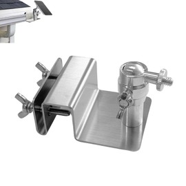 WiTi Dachrinnenhalterung für Eufy, Arlo Solarpanel, verstellbare Edelstahlhalterung, um Sonne zu bekommen, keine Bohrerinstallation, kompatibel mit 1/4 Schraube Kamera.