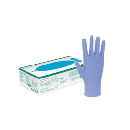 Vasco Nitrile Light I Lavender Blue Nitrile Examination Gloves I Pack of 100 Size S