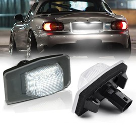 Pack of 2 Number Plate Lights for M/AZDA 323 P/rotege M/iata MX-5 NB T/ribute EP MPV LW F/amilia A/llegro