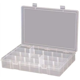 COMPART BOX ADJ PLASTIC CLR