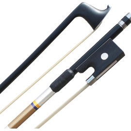 ARCRAW Carbon Fiber Violin Bow 4/4 Ebony Frog Natural Horsehair for Violinists Fiddlers Teacher Student Professional Ukrainian Model