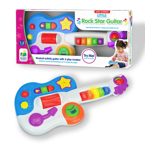 The Learning Journey: Early Learning - Little Rock Star Guitar - Baby & Toddler Toys & Gifts for Boys & Girls Ages 12 months and Up - Award Winning Toy, Multi (157749)