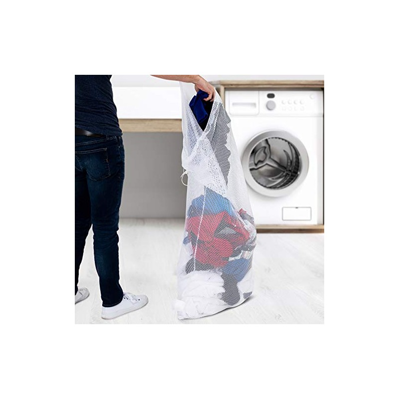 Champion Sports Mesh Equipment Bag, Yellow, 24" x 48"