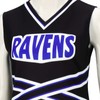 Torpwore Women's Cheerleading Uniforms Sleeveless Top Split Skirt RAVENS Uniforms