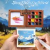 Mini Palette, Mini Watercolour Set, 15 Grids Portable Sketchbook Palette,