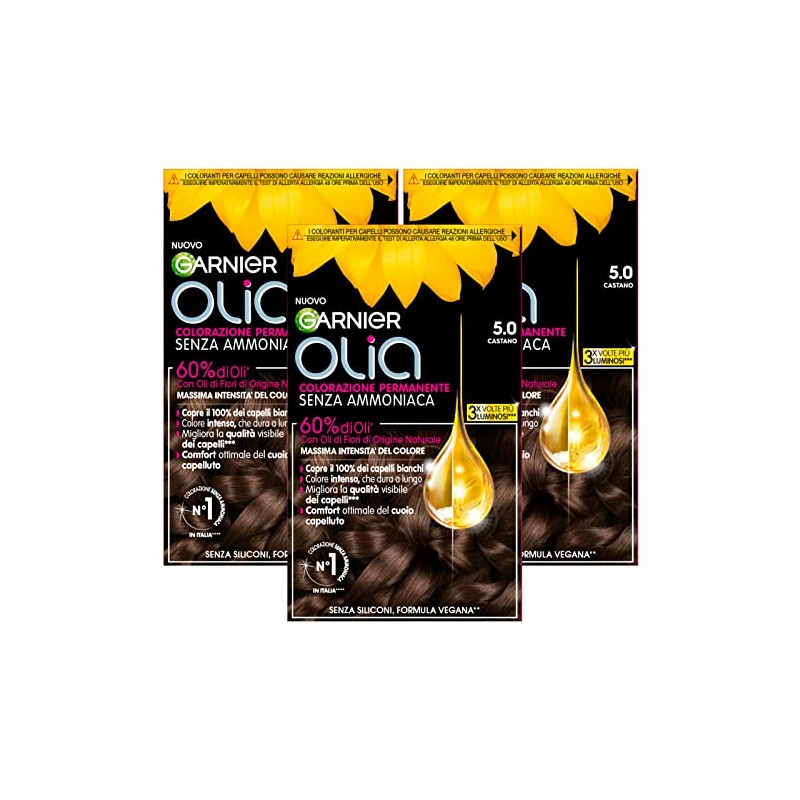 Garnier Olia Permanent Hair Colour without Ammonia, Colouring with Flower