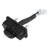 Partuto Door Check Strap Stopper Limiter No.51961552 - for Fiat Linea 323 2007-2017 Metal Black - 1 Pc