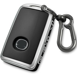 Kirsnda for Mazda Key fob Cover,case with Keychain,Soft TPU Protection Key Shell/Skin,4 Buttons fit 2019 2020 2021 for 3,Hatchback,CX-5, CX-30, CX-9 Remote Key(Black)