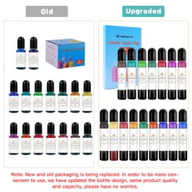 YRYM HT Candle Dye - 16 Popular Colors, Liquid Color Dye for Candle Making, Safe and Natural （16 Bottle）