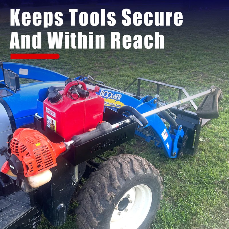 ToolHaul Universal Tool Carrier Kit for Tractors, Fixed Mount, Made