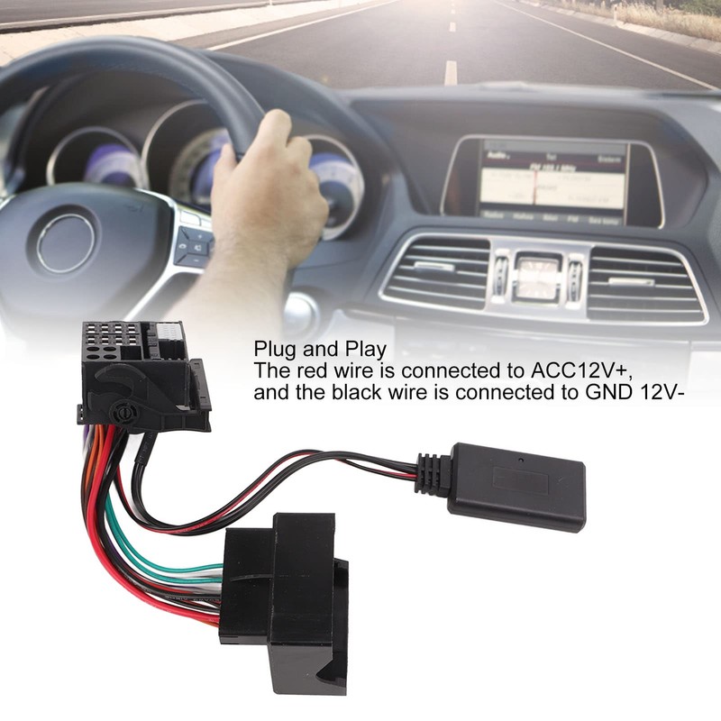 Bluetooth Audio AUX Cable, Car Bluetooth 5.0 Module AUX Cable,