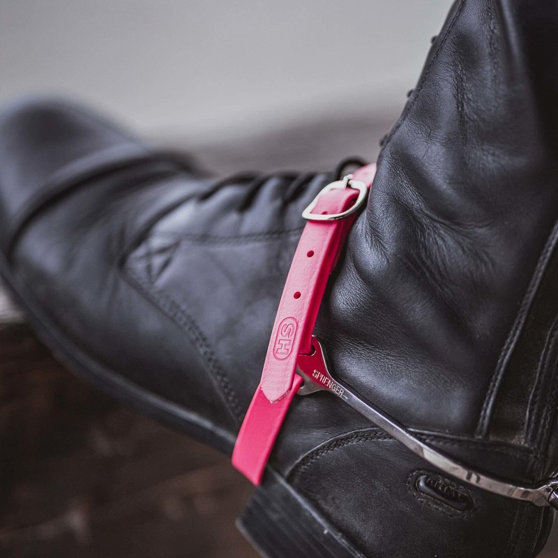 Sprenger BioThane Spur Strap, Stainless Steel - 45 cm, Pink