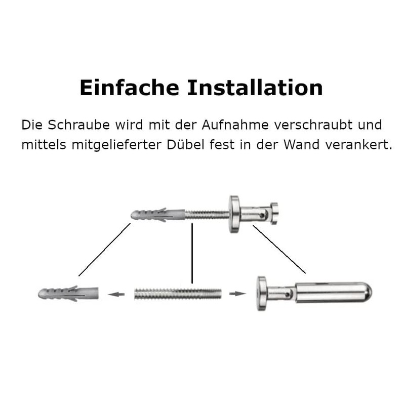 Rope Tension Set for Wall or Ceiling Mounting Length: 5