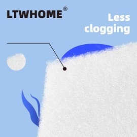LTWHOME Value Pack of Foam Filters, Carbon Filters and Polyester Filters Set Fit for Fluval U4 Filter(Pack of 36)