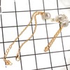 Yienate Pearl Bracelet Gold Large Pearl Links Finger Chain Boho