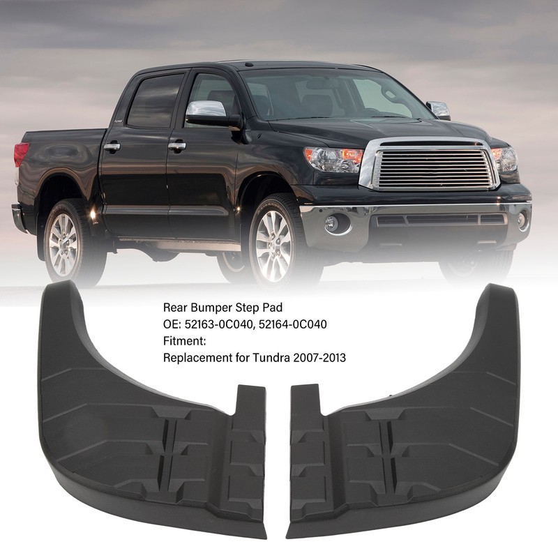 2PCS Rear Bumper Step Pad 52163‑0C040 Damage Prevention Replacement for