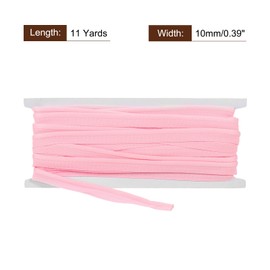 sourcing map Cotton Piping Trim, 11 Yards 0.4 Inch Wide Polyester Bias Tape Cord Trim Fabric Piping Trim for Sewing Fabric Trimming DIY Crafting, Light Pink