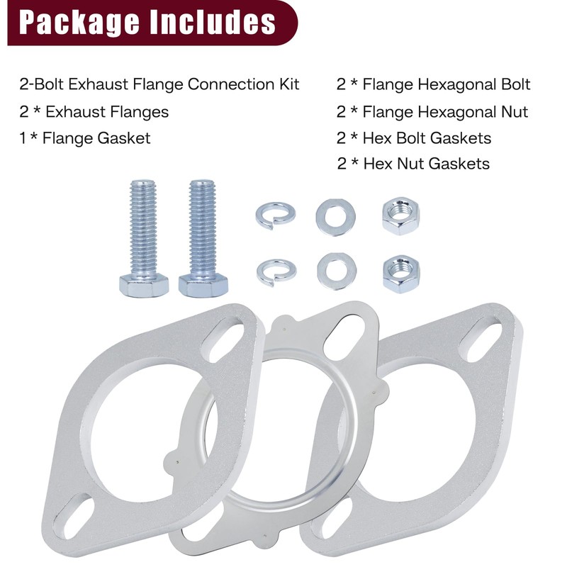 PTEROSAUR 2.5 inch Exhaust Flange, Universal Replacement Exhaust Flange Repair