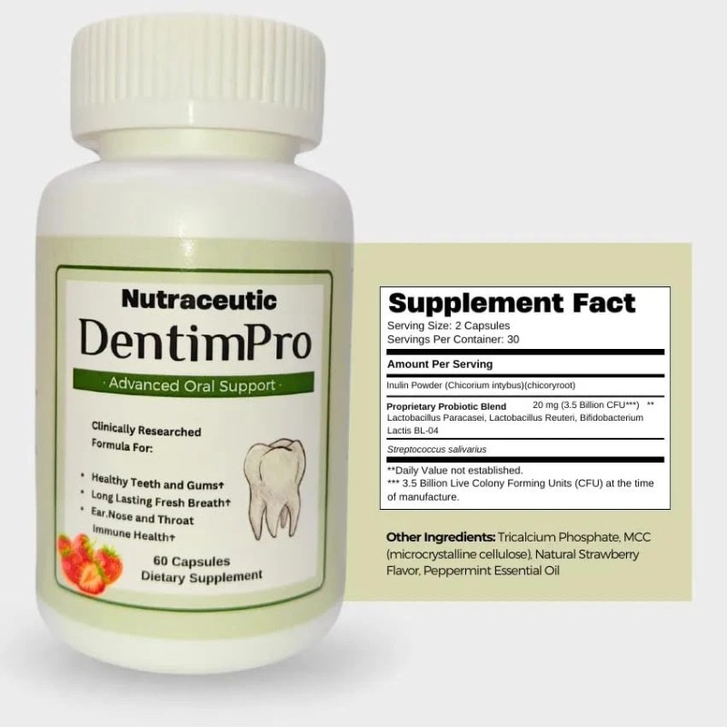 DentimPro Oral Support ⁠Healthy Teeth and Gums, Long Lasting Fresh