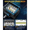 NAOEVO 4 Inch LED Pod Lights, Spot Flood LED Fog/Driving/Off