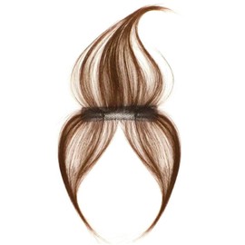 Lightweight Summer Air Feeling Fully Hand Planted Swiss Net Wig Partial Wig Hairpiece Women's Top Cover Mesh Wig, Ultra Thin, Thin Hair Hidden (Light Brown)