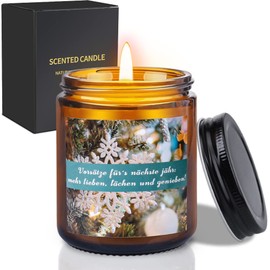 Weihnachtsgeschenke Duftkerze Geschenke für Frauen, Weihnachts Kerze für Männer Damen Freundin Beste Freund Mama Papa, Soja-Wachs Duftkerzen im glas Kerzen Geschenk