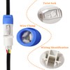 KUOQIY 2 Set 20A 250V AC 3-Pin Powercon Plug Output,