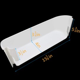 240323001 White Refrigerator Replacement Door Bin Side Shelf for Frigidaire Electrolux, Repalce 240323007, 890954, AP2115741, AH429724, EA429724, PS429724.