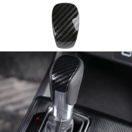 for Honda Civic 2022 2023 2024, Gear Shift Knob Cover for CRV CR-V 2023 2024, Sporty Interior Accessory for Accord 2018-2025 Automatic Transmission CVT Gear Shift Trim Protector Sticker- Carbon Fiber