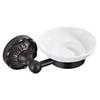 7Trees Bathroom Toilet Soap Holder with Ceramic Dish Wall Mount,