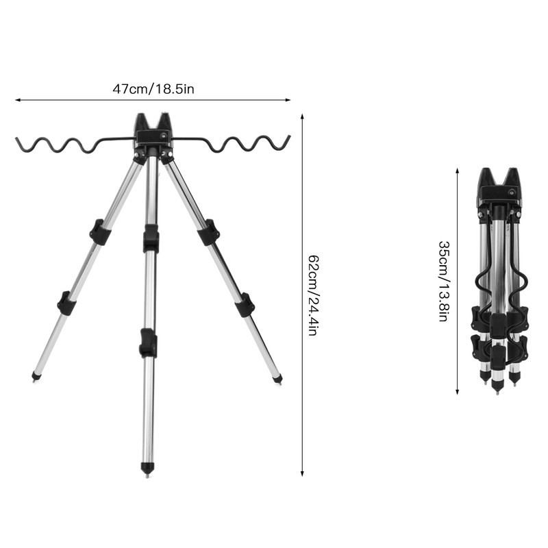 Fishing Rods Tripod Stand Telescopic Aluminum Alloy Fishing Rod Holder