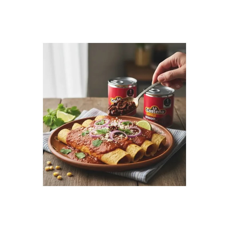 Chiles Chipotles La Costeña Adobados Con 10 Piezas De 105