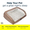 Serta Orthopedic Quilted Couch Dog Bed for Pets – Chocolate