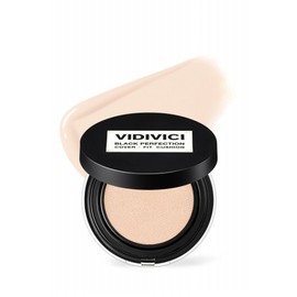 Vidivici Black Perfection Cover Fit Cushion Full Size SPF40 PA++ - 21NW Natural / 비디비치 블랙 퍼펙션 커버 핏 쿠션 본품 SPF40 PA++ - 21NW 내추럴