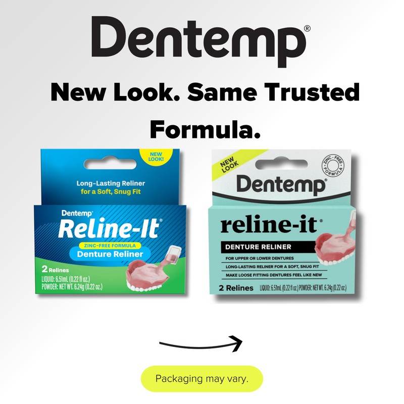 Dentemp Denture Reline Kit - Advanced Formula Reline It Denture