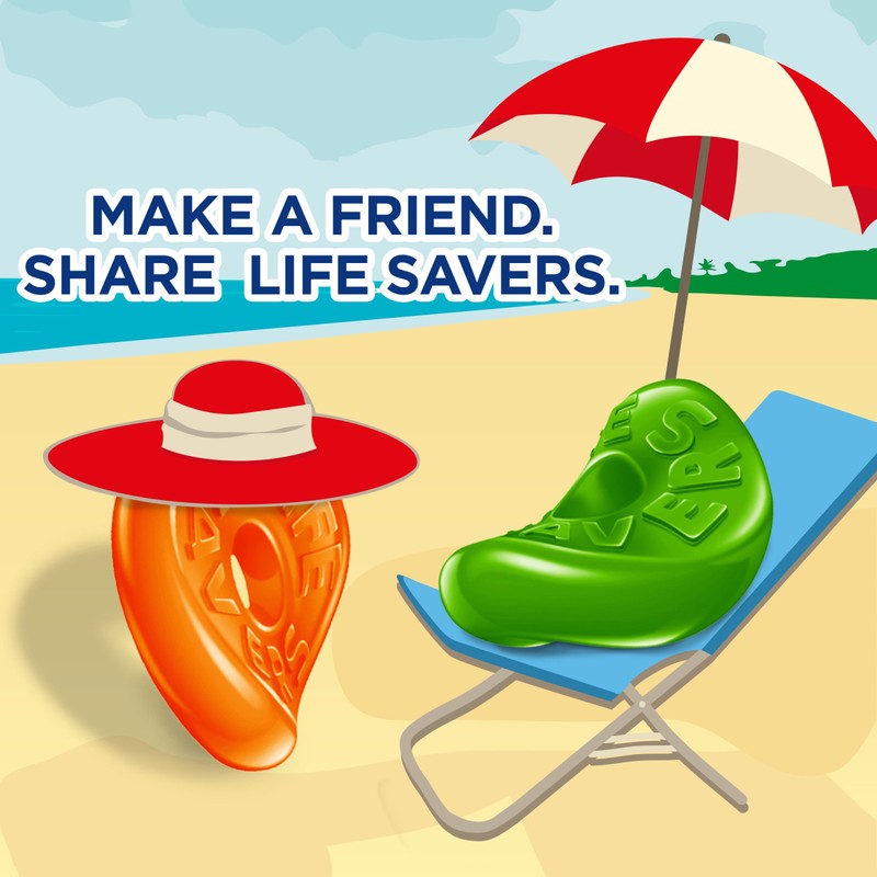 LIFE SAVERS Sours Gummies Candy, 7-Ounce Bag