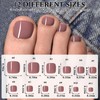 240pc Press on Toenails Women Fake Toe Nails with Tabs,