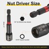 sourcing map 3pcs Nut Driver Drill Bit 5/16 Inch Socket