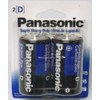 24 Pack Panasonic Super Heavy Duty D Batteries Retail Packaging