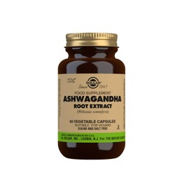 Solgar Ashwagandha Root Extract - 60 Vegetable Capsules - Standardized Full Potency (SFP) - Non-GMO, Vegan, Gluten & Dairy Free, Kosher - 60 Servings