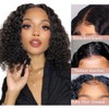 SODLIS Short Bob Wigs 13x4 Deep Curly Lace Front Wigs