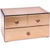 Home Rose Gold 3-Drawer Vanity Organizer