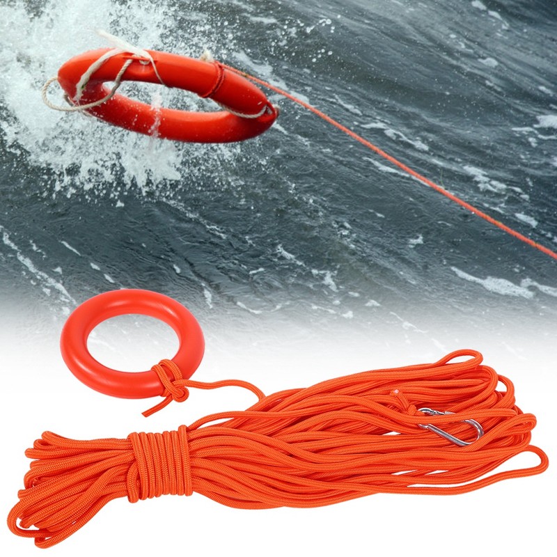 30m Outdoor Rock Climbing Escape Rope 0.8cm Diameter Water Floating