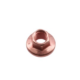 Connect 30742 Copper Flashed Nut Flanged & Self Locking M8 x 1.25 x 10 mm Hex Pack of 5