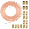 MospdyGear 25Ft 1/4" Diameter Brake Pipe Kit, Iron Plated Copper