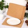 Cork Coasters Square Self-Adhesive Cork Large Coasters Pads Backing Sheets