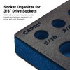 Capri Tools Mechanic's Tray for 3/8 in. Drive Sockets, SAE