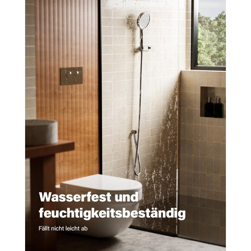 Cobbe Hand Shower Holder, No Drilling, Adjustable Shower Head Holder,